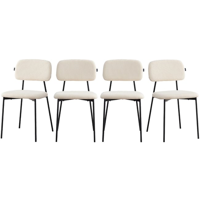 Lot de 4 chaises - LORIE - HOMIFAB