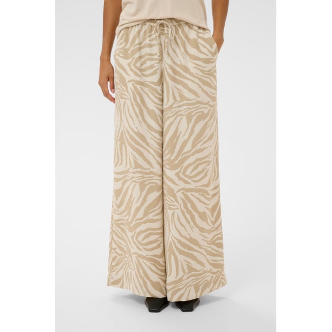 Pantalon Casual beige white pepper animal <span itemprop=