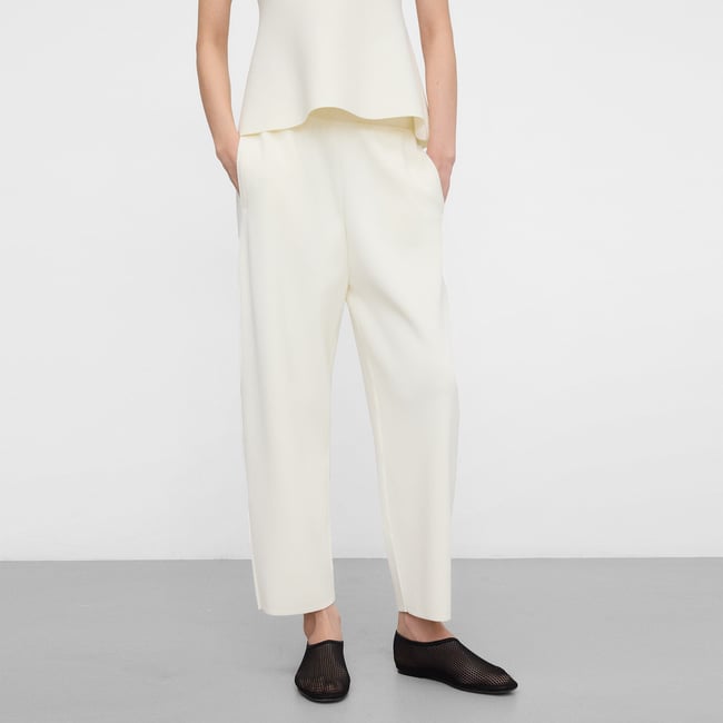 Pantalon coupe barrel en maille - ADOLFO DOMINGUEZ
