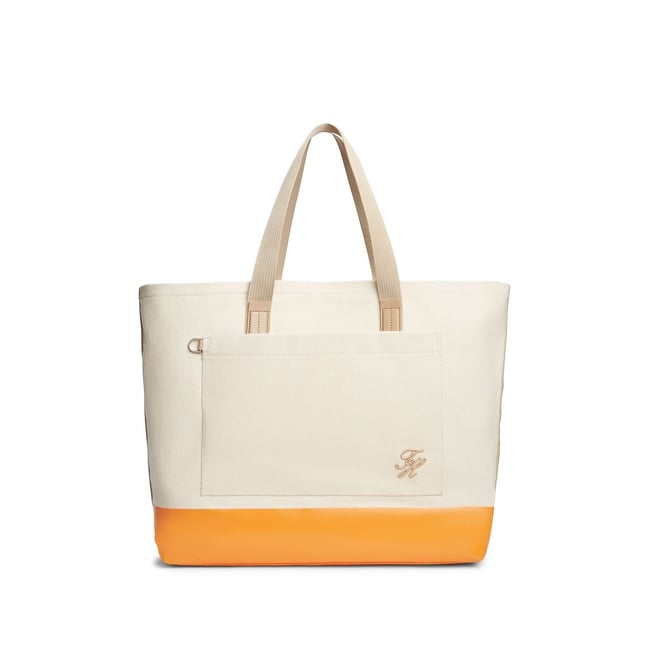 Sac tote bag en toile, TH SUMMER CANVAS beige <span itemprop=