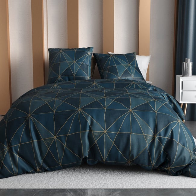 Housse de couette 2 personnes finition bouton + 2 taies 100% microfibre v002232 <span itemprop=
