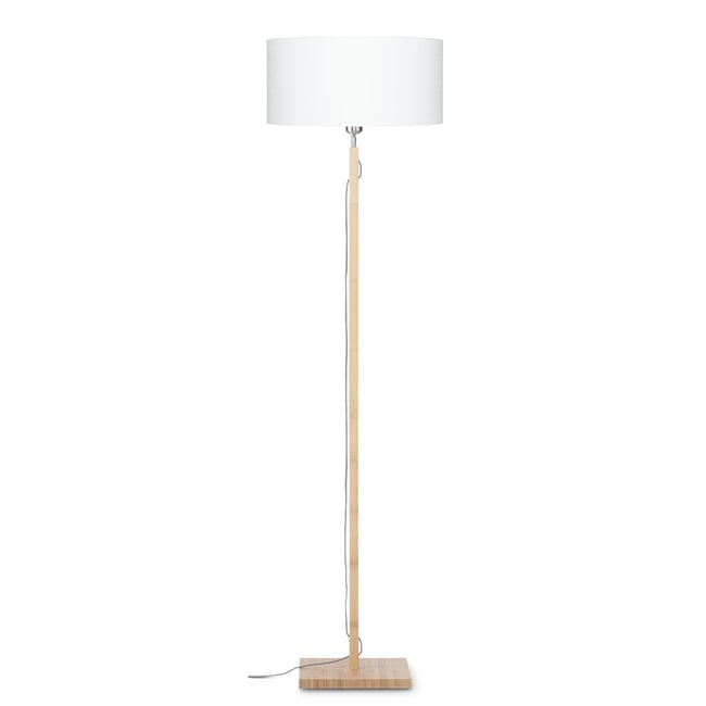 Lampadaire Bambou FUJI Couleur blanc <span itemprop=