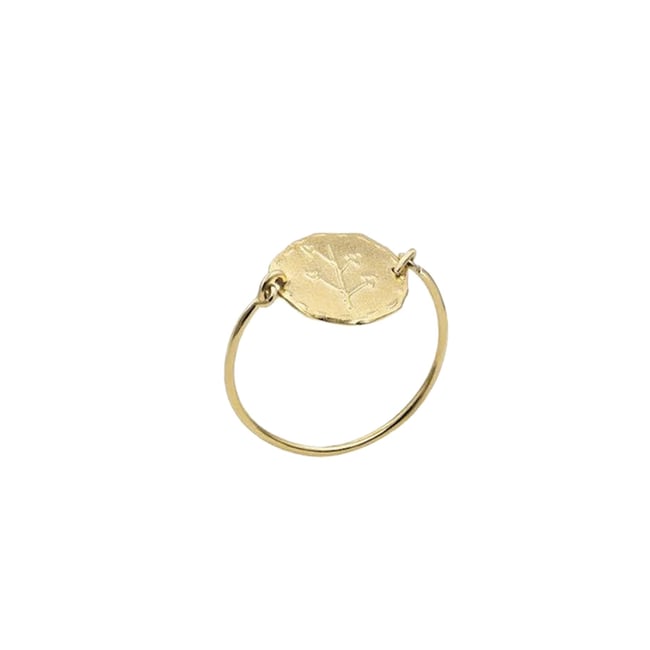 Bague Lut?�ce motif Coeurs plaqu?� or - INES DE LA FRESSANGE PARIS