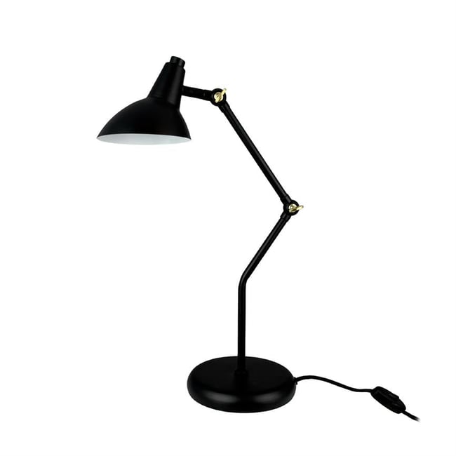 Lampe à poser Vela noire en métal GU10 Couleur noir <span itemprop=