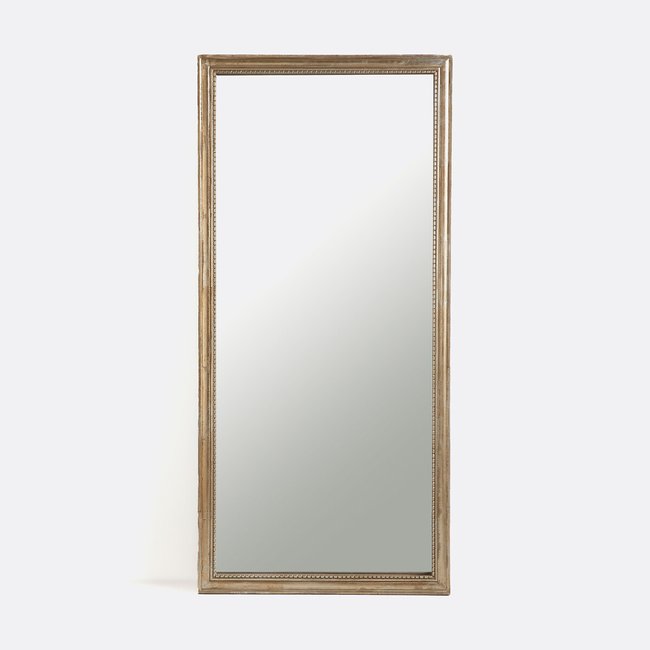 Miroir rectangulaire en manguier massif, largeur 80 x hauteur170 cm, Afsan doré vieilli LA REDOUTE INTERIEURS