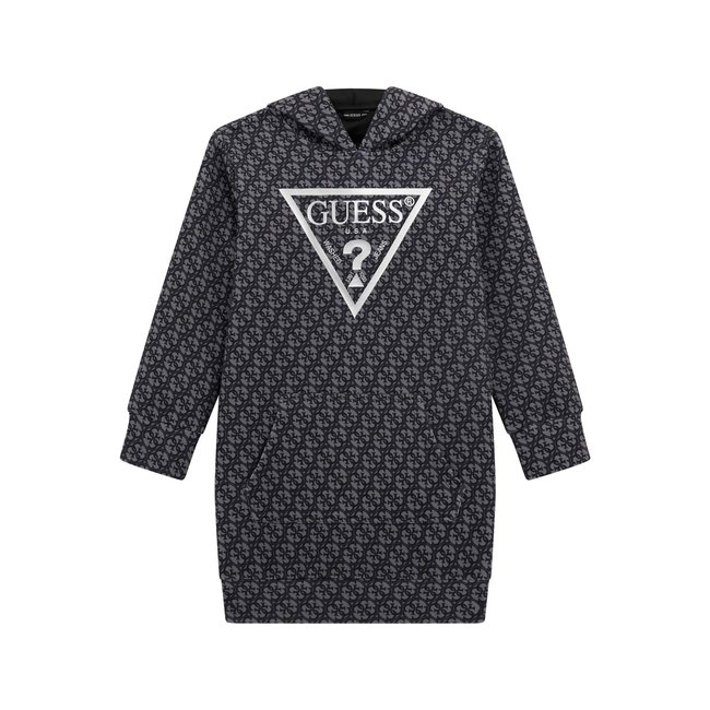 Mini Robe Molleton noir multi <span itemprop=
