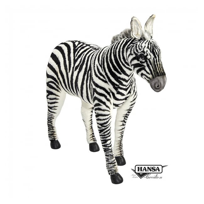 Hansa peluche geante Zèbre 75cmH - HANSA