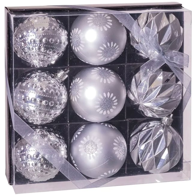 Boules De Décoration Rayher à Garnir - 6 Boules Cristal Ø8cm - Plastique Transparent Remplissable - Pour Noël, Pâques, Anniversaire