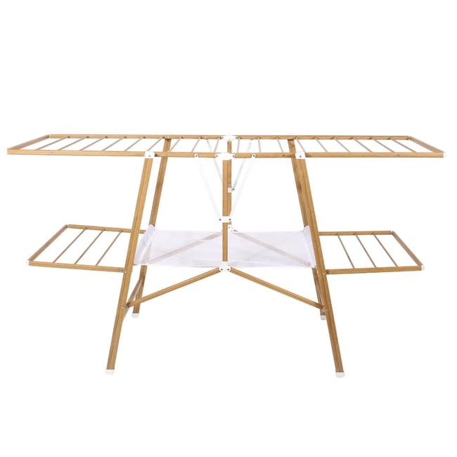 Etendoir à linge pliable NAIROBI bois <span itemprop=