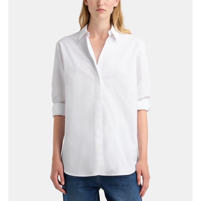 Chemise droite alma pop popeline coton - GALERIES LAFAYETTE