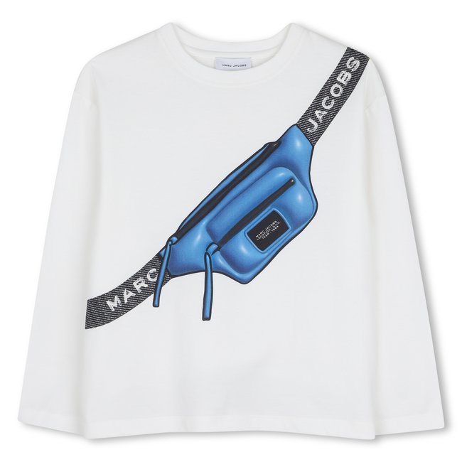 Tee-shirt manches longues ivoire pastel <span itemprop=