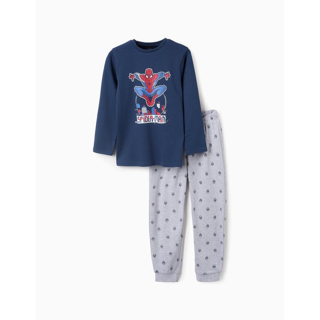 Pyjama Brille dans le Noir Spiderman bleu foncé <span itemprop=