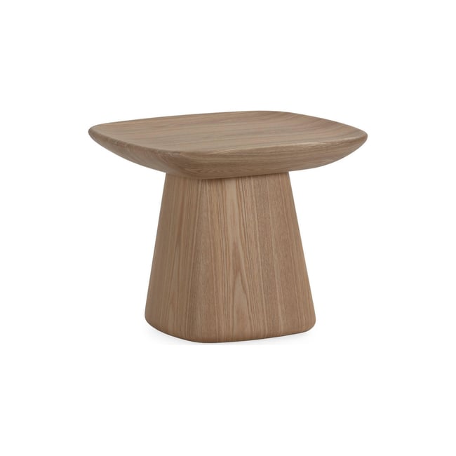 Table d'appoint en placage de frêne Couleur naturel <span itemprop=