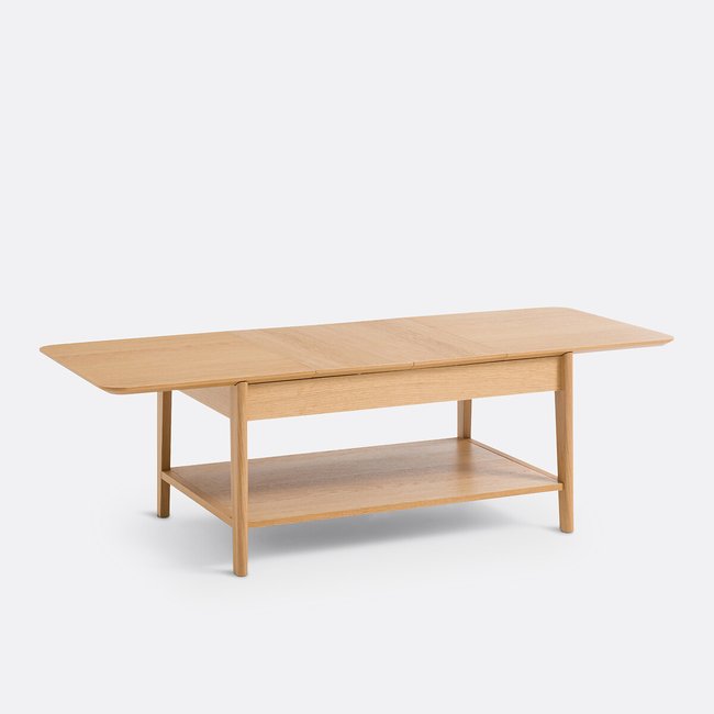 Table basse à allonges, Malma Couleur chêne <span itemprop=