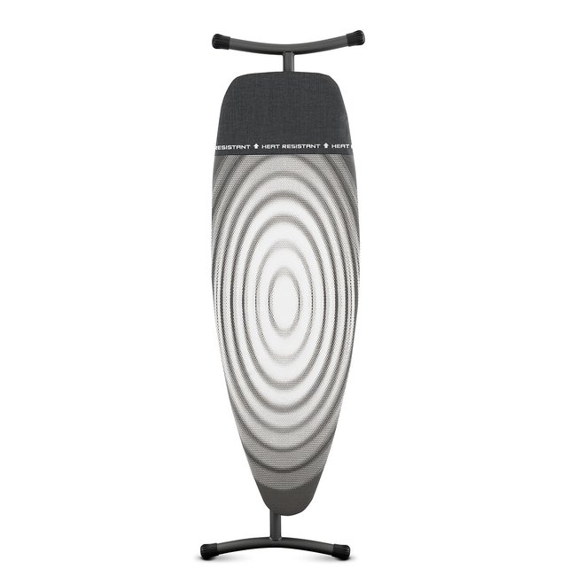 Ironing Board D, 135x45cm with Heat Resistant Parking Zone, black/grey, BRABANTIA