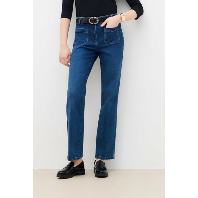 Pantalon coupe droite PELLEY DENIM denim stone <span itemprop=