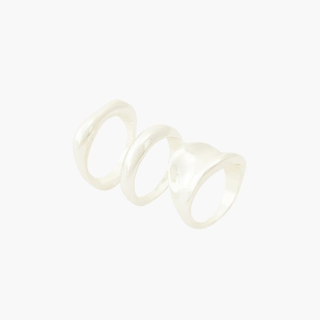 Sets de bagues Essentiel Argent argenté <span itemprop=