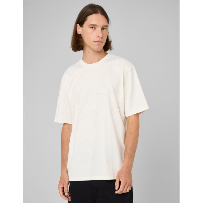 T-shirt imprimé blanc écru <span itemprop=