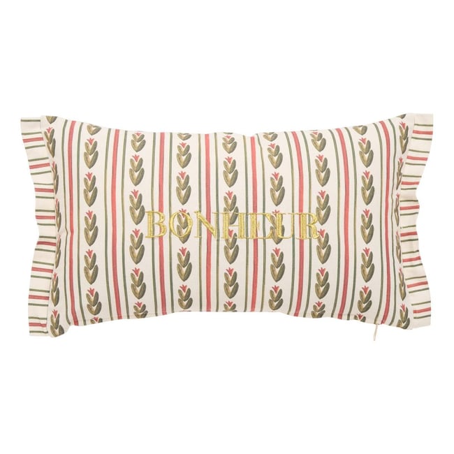 Coussin rectangulaire MONA blanc <span itemprop=