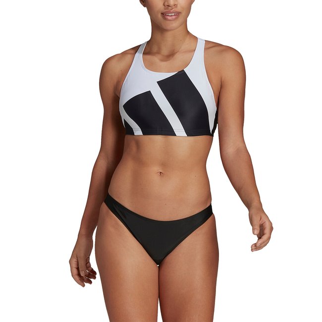 Bikini piscina negro/blanco <span itemprop=