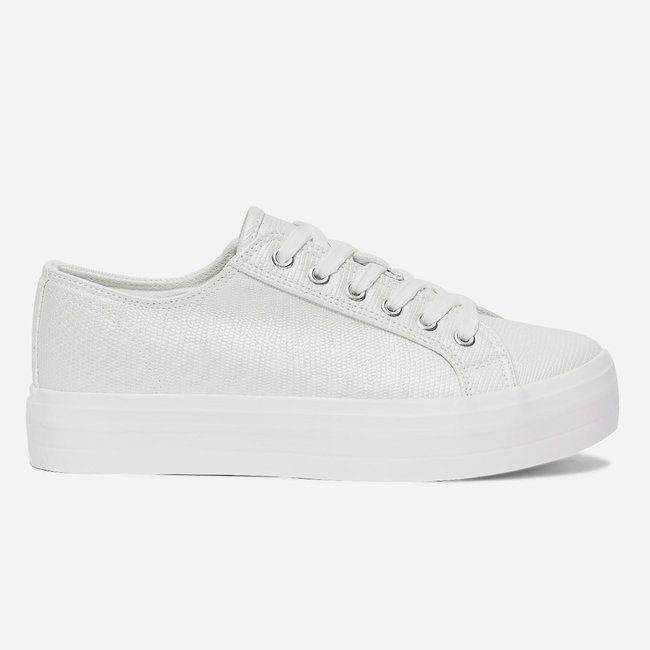 Espadrilles AJUGA. blanc <span itemprop=