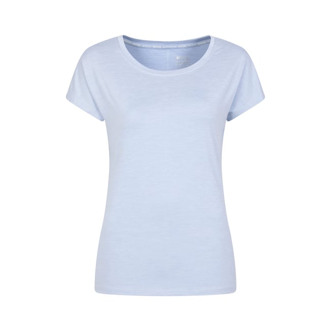 T-shirt Femme Mountain Warehouse Léger Respirant - Parfait Randonnée, Coton, Manches Courtes, Neuf Avec étiquette