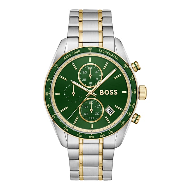 Montre Analogique  GRAND PRIX argenté vert argenté <span itemprop=