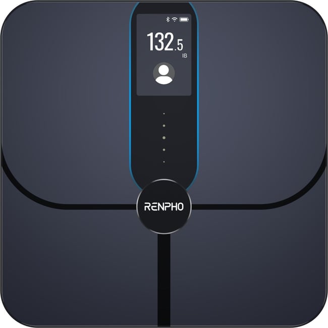 Pèse personne connecté Elis Nova A031- Impédancemètre Haute Précision Bluetooth, 13 Données corporelles - Rechargeable - RENPHO