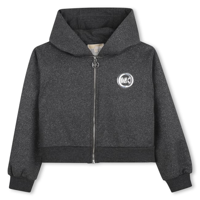 Cardigan à capuche gris moyen chine <span itemprop=