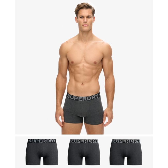Lot de trois boxers en coton bio - SUPERDRY