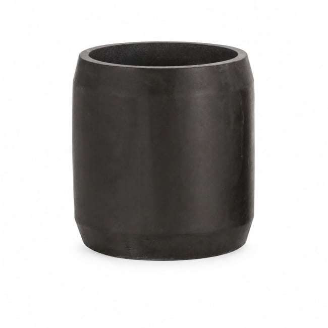 Cache-pot en ciment Couleur noir <span itemprop=