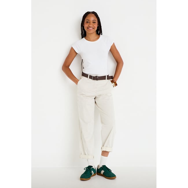Pantalon chino 7/8ème taille élastiquée - CACHE CACHE