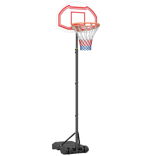 Panier de Basket-Ball sur pied blanc <span itemprop=