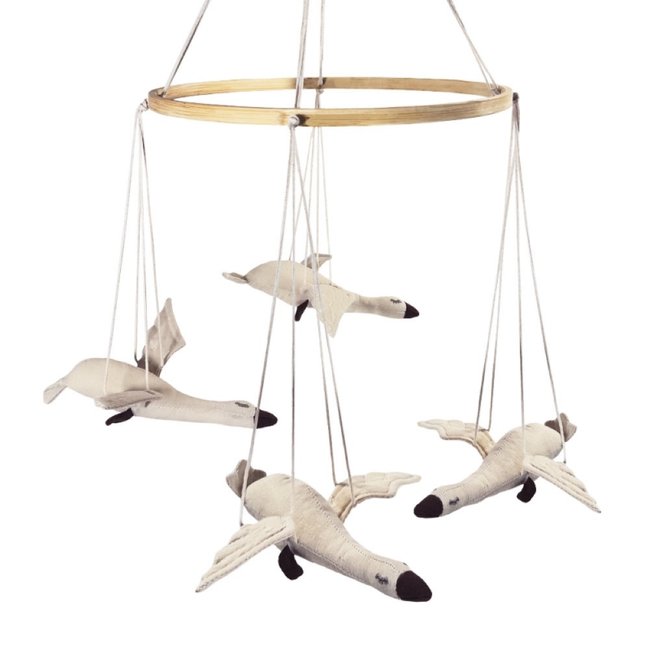 Mobile oies en coton beige <span itemprop=