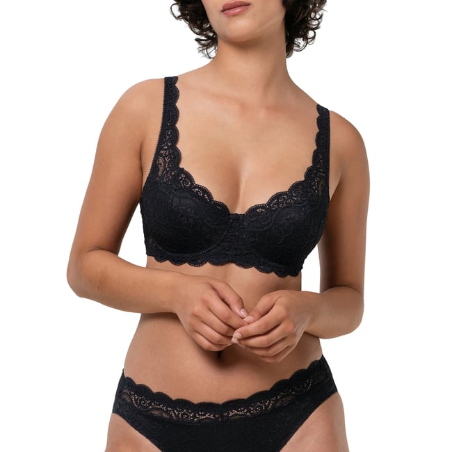 Soutien-gorge balconnet Amourette 300 noir <span itemprop=