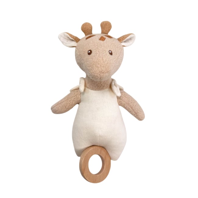 Boite à musique Girafe Léonie beige <span itemprop=