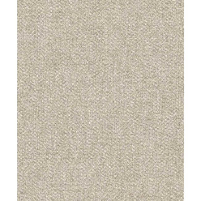 Papier peint uni effet toile jute beige chaud Couleur beige <span itemprop=