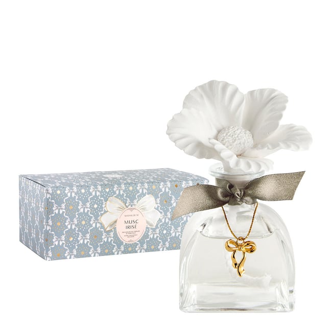 Diffuseur de parfum soliflore Musc Irisé RUBANS DE FÊTE Couleur transparent <span itemprop=
