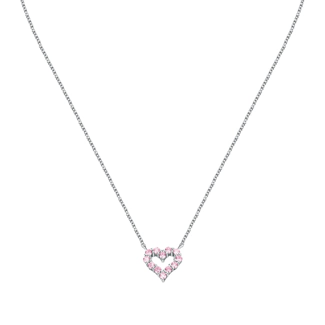 Collier en acier, cristaux, ipg TESORI rose <span itemprop=