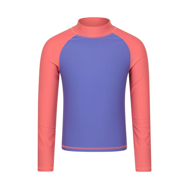 Haut de bain anti-irritation manches longues violet <span itemprop=