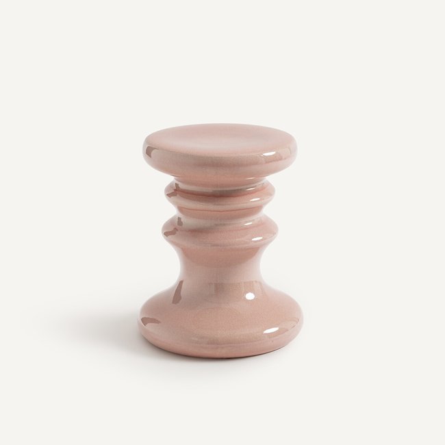Tavolino in ceramica smaltata craquelé, Lulla rose veneto AM.PM
