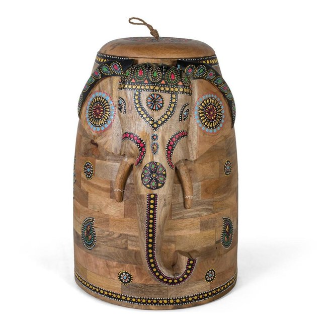 Coffre Bois Marron - DANAÉ Couleur marron <span itemprop=