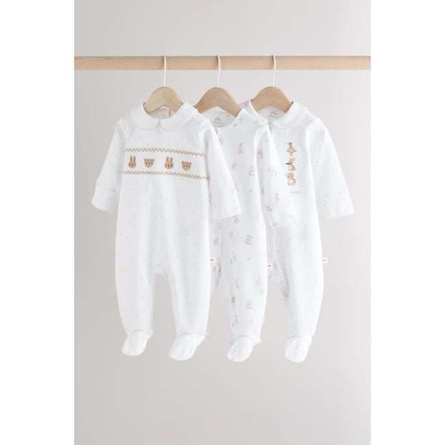 Dors-bien , lot de 3 blanc <span itemprop=