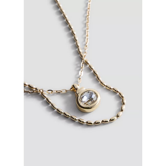 Collier double combiné or <span itemprop=