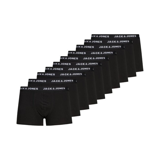Lot de 10 boxers unis  noir <span itemprop=