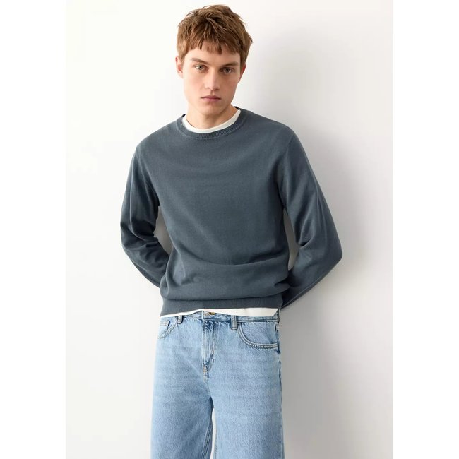 Jean relaxed-fit bleu moyen <span itemprop=