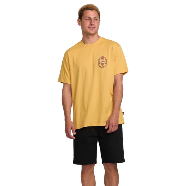 T-shirt à manches courtes SUNNY DAZE PREMIUM jaune vintage gold <span itemprop=