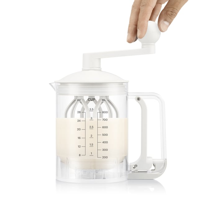 Distributeur et mélangeur de pâte à crêpe Bistro transparent / cristal <span itemprop=