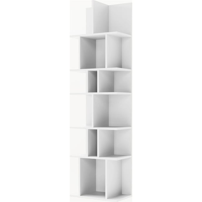 Bibliothèque ouverte collection BEMMI Couleur blanc <span itemprop=