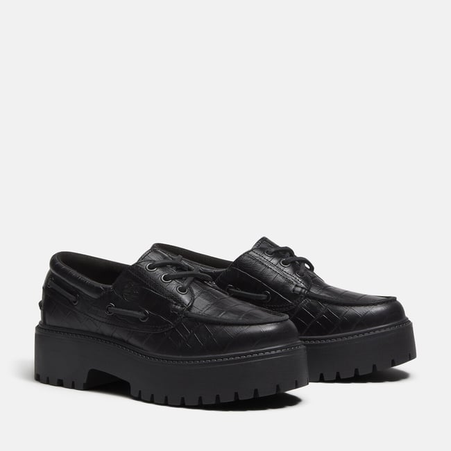 Derbies compensées, en cuir, STONE STREET BOAT SHOE - TIMBERLAND